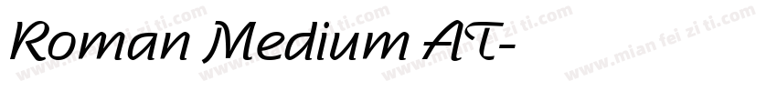 Roman Medium AT字体转换